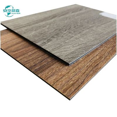 2440 mm Grano de madera revestimiento de pared exterior Pvdf Revestimiento ACP 6 mm