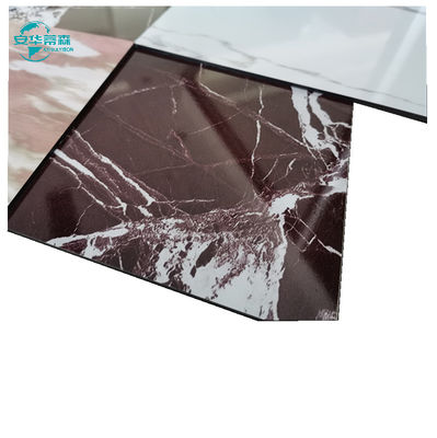 PVDF Revestimiento Granos de mármol ACP Materiales de construcción Superficie brillante Acp Panel de techo