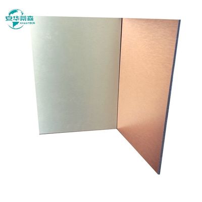 1220 mm de paneles compuestos ACP con resistencia al fuego cepillado con calificación de fuego B1